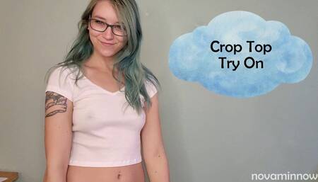crop top try on