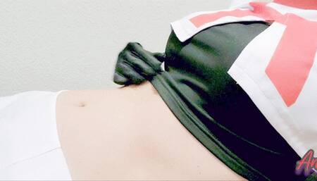 Team Rocket Jessie Stomach Sloshing, Pressing, and Growling