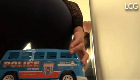 Jana Is Cruel With Police Blue Bus