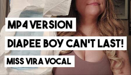 MP4 VERSION Diapee-Boy Can't Last! Premature Ejaculation, SPH, & Diapee-humiliation