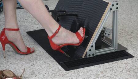 Sage Tests Various Shoes on the Antique Car Pedals (MP4 - 1080p)