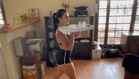 A boy not happy with the service of Lady Queen