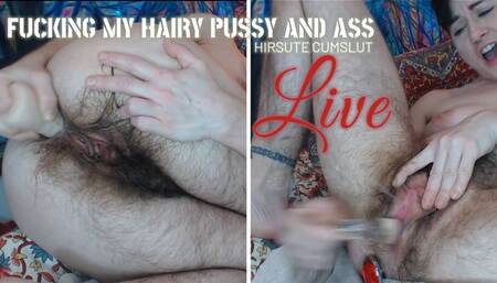 Fucking My Hairy Pussy And Ass