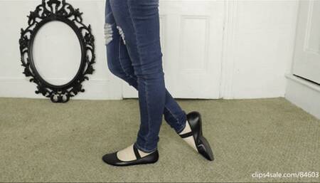M - Black ballerina balletflats