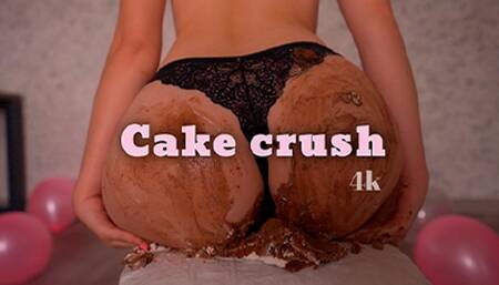 Cake crush! Perfcet body food porn 4k