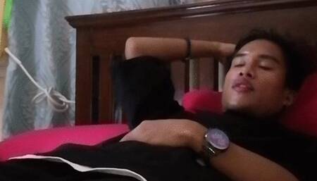 Cute Raven alone at home