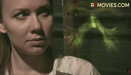 Agent Dina in a trap - Nylon foot tickling in stocks (FULL HD MP4)