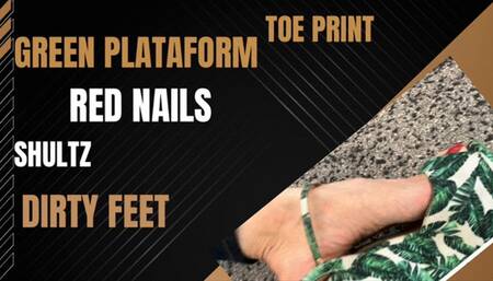 Walking, platforms and dirty feet with toe jam