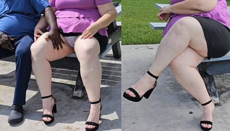 I met a stranger at the park on my lunch break and let him eat my pussy In vacant house