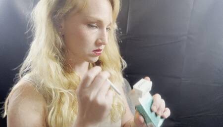 SIde profile up close snaps and french inhales