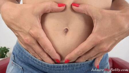 Alena love to dance and show her belly and belly button part 2 (MOBILE)