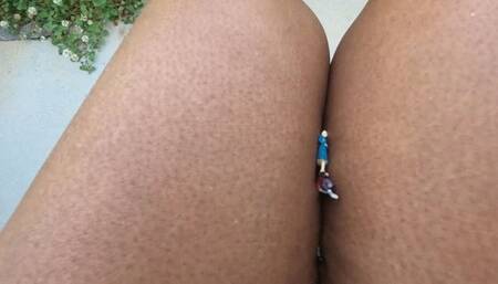 Tinies Slapped in-between Giantess Thighs 1080