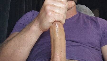 Deepthroating a big white cock