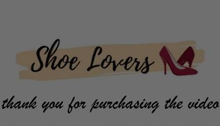 Two cumshots on black leather boots