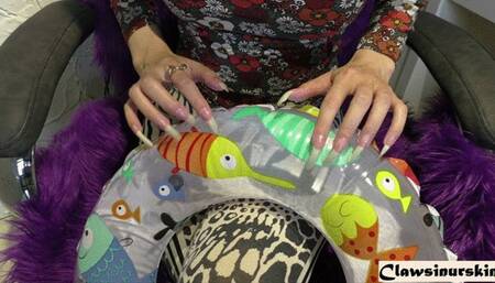 Nails clawing the beach circle