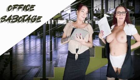 Office Sabotage with Buddah’s Playground- a Quirky, Humorous Embarrassed Naked Female Clip- clothes ripping-embarrassment- public humiliation