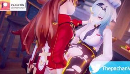 Eula X Amber [After Day Shift Games] [ユーラ×アンバー【日勤試合後】]