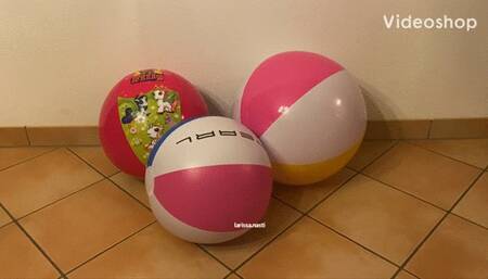 kicking beachballs violently