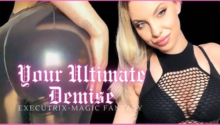 Your Ultimate Demise (1080MP4) Goddess Aurora Jade - Sadistic blonde gives you a magic potion to control your cock while teasing you with her big ass in rubber leggings