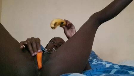 Ebony Carrot Fuck