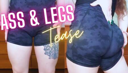 Ass & Legs Tease - Spandex Fetish, Muscular Legs, Femdom Goddess, Humiliation, Denial