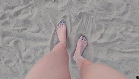 Playing With My Feet In The Sand
