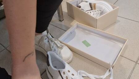 New sneakers and sweaty feet 4K