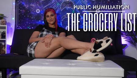 Public Humiliation: The Grocery List