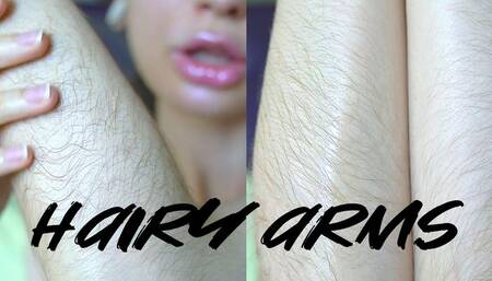 Lovely hairy arms tease