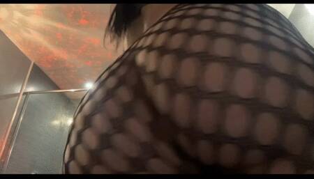 POV Slow Motion Twerk wearing Fishnets