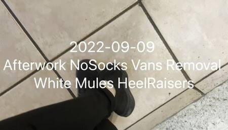 Afterwork VansRemoval - WhiteMules HeelRaisers