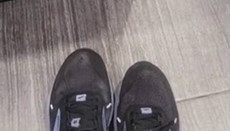 Relaxing my feet after working out