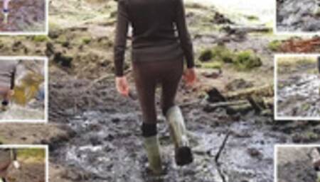 Mud Stomping in Dunlop Thermo Welies