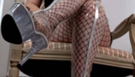 (338) My Shoe Collection 003: Pleaser Clear Thigh High Boots (Mobile, MP4)