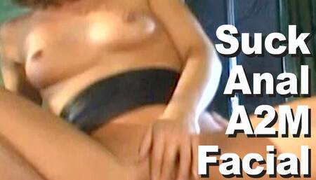 Julie Night & Alex Sanders Suck Anal A2M Facial GMSC1141