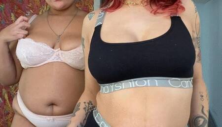 Playing with breastmilk and sucking boobies