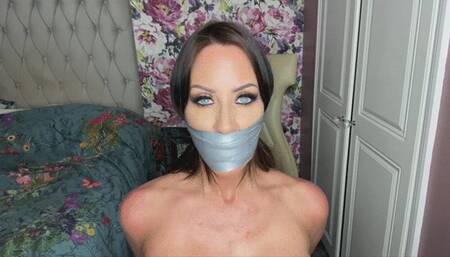 Charlie Monaco is wrapgagged tight with tape and humiliated even more!