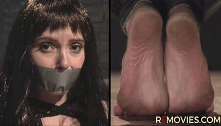 Colibri - Tape bound and gagged on a chair in jeans and a wig (UHD 4K MP4)