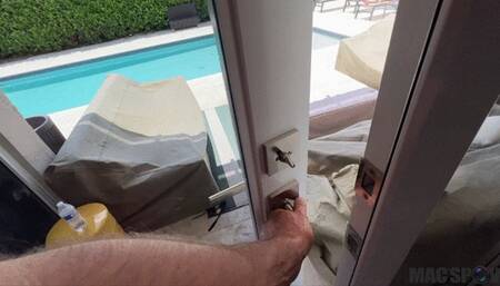 Hot Blonde Kay Lovely Gets Fucked Outside by the Pool