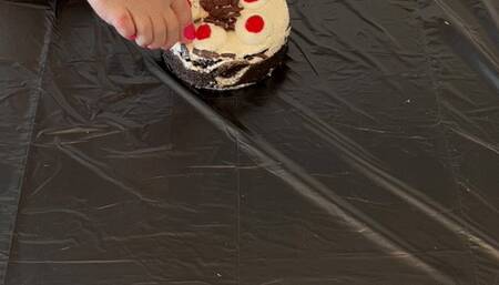 Destroying your birthday cake