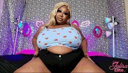 Ebony BBW Daisy Dukes Facesit Fantasy (MP4 version)