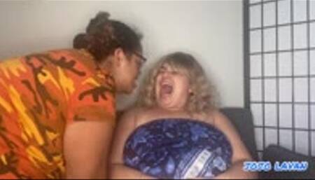 Natalie Luxx BURPS interrupts my relaxing afternoon with BURPS IN MY FACE !!