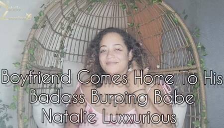 Boyfriend Comes Home to Sexy BBW Burping GF