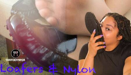 Loafers And Nylon Foot Domination