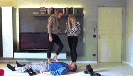 GABRIELLA And KALYPSO - 'Pathetic Present' - EXTREME Trampling (Kicking, Jumping, Facestanding) - REMASTERED