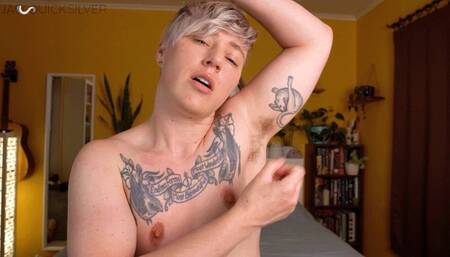 Handsome FtM Twunk Boyfriend Wants You to Worship, Fuck, and Cum on His Hairy Armpits