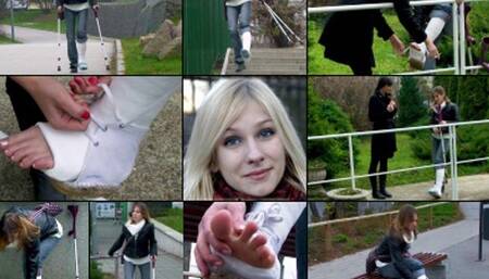 Beatrice SLC Crutching Mobility Issues with Foot Play (in HD 1920 X 1080)