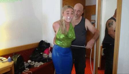 Bound Breast BallTie with Blonde British Babe (WMV HD 8000kbps)