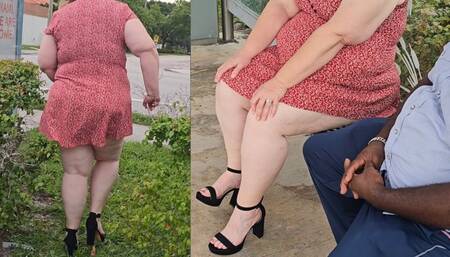 The perverted stranger at the bus stop asked me to lift up my dress & show him my pussy, but I told him no, then I went home with him