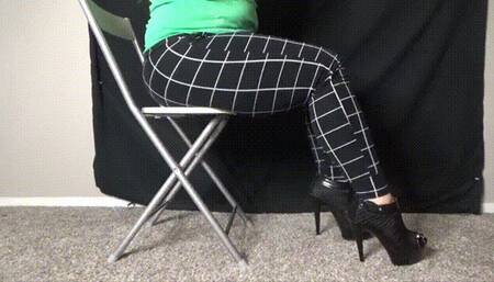 Toe Tapping Plaid Pants High Heels (MP4) ~ MissDias Playground